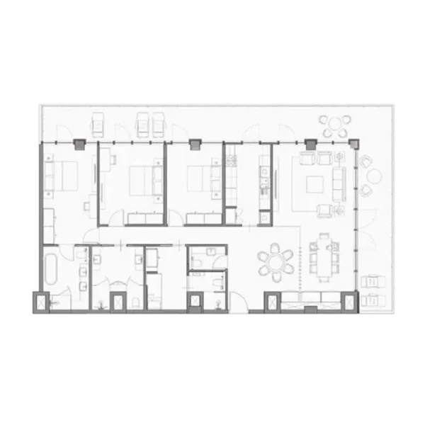 3.0 bedrooms apartments - Yas Beach Residence