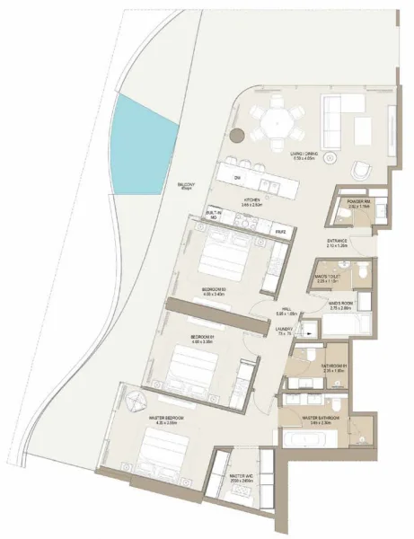 3.0 bedrooms apartments - Laguna Residence