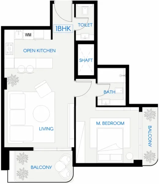 1.0 bedroom apartments - Celestara Residences