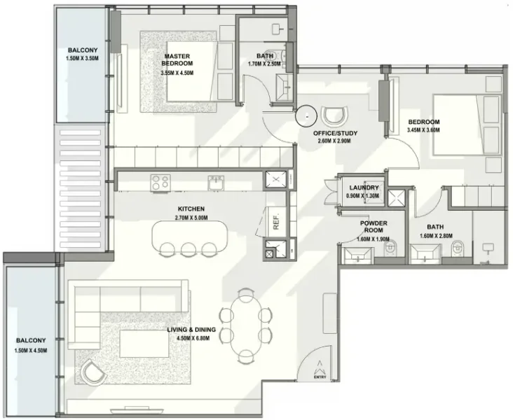 2.0 bedrooms apartments - Allegro Residences