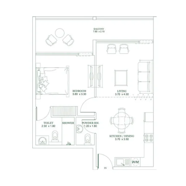 1.0 bedroom apartments - Opalz