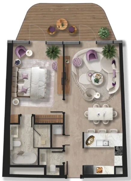 1.0 bedroom apartments - Taj Wellington Mews