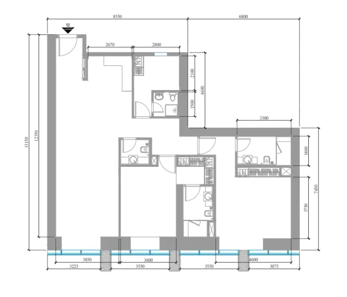 2.0 bedrooms apartments - Tiger Sky Tower