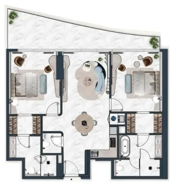 2.0 bedrooms apartments - La Mazzoni