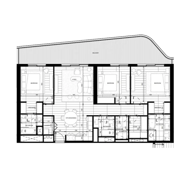 3.5 bedrooms apartments - Nikki Beach Residences