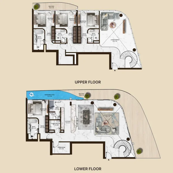 4.0 bedrooms penthouse - Saas Hills