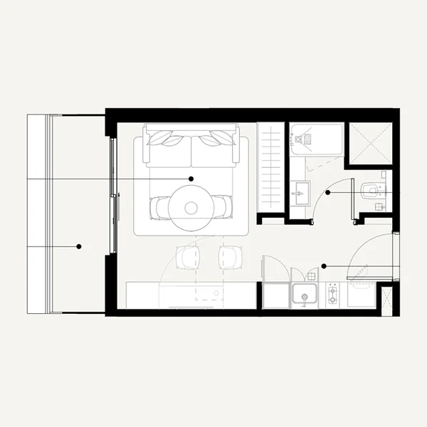 Studio Apartments -  Azizi Sakandar