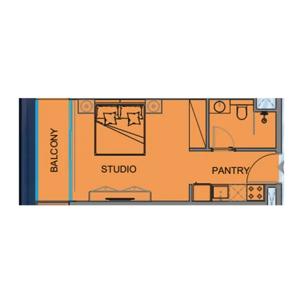 0.0 bedroom apartments - Guzel Towers