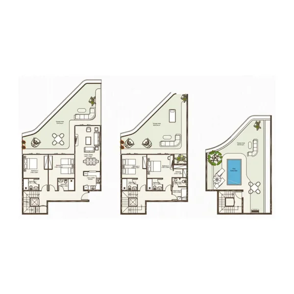 4.0 bedrooms penthouse - Bab Al Qasr Sea View Residence 51