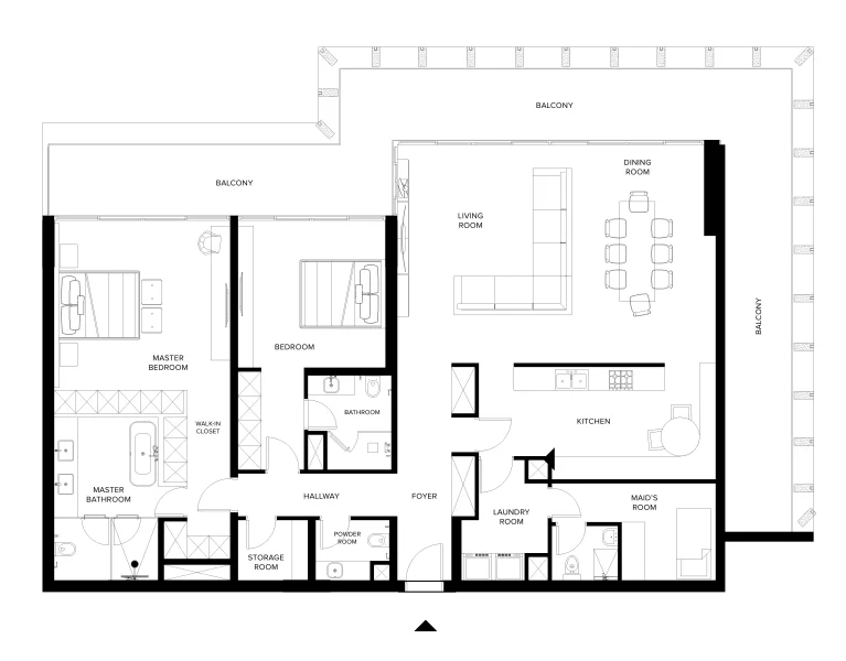 2.0 bedrooms apartments - Keturah Ritz Carlton