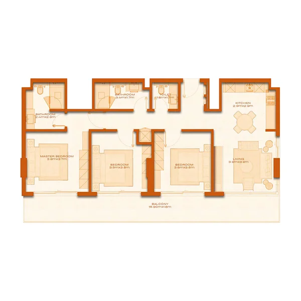 3 bedroom Apartments -  Avenew 888 - Modo