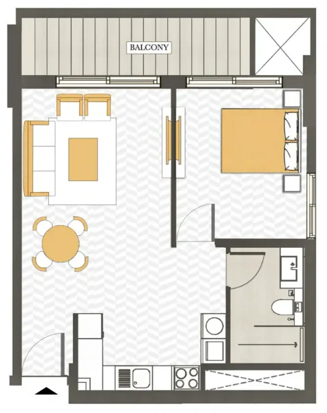 1.0 bedroom apartments - Ashwood Residences