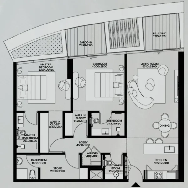 2.0 bedrooms apartments - Lia by Avenew Development