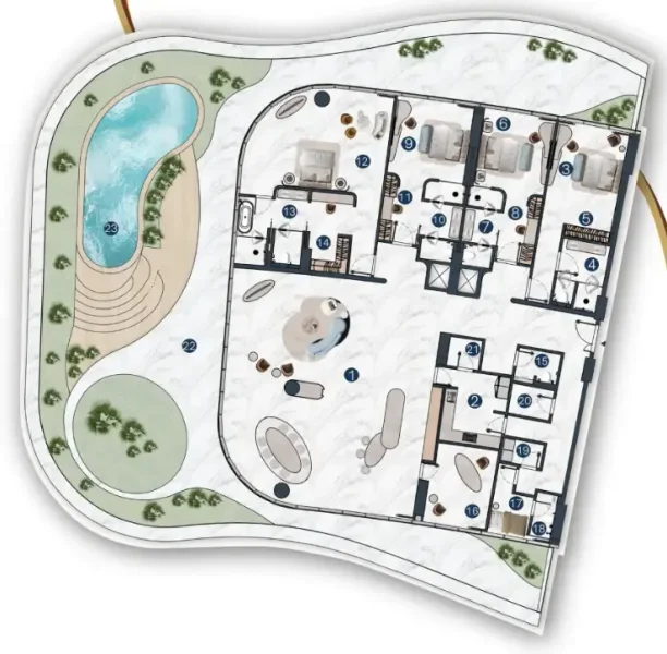 4.0 bedrooms penthouse - La Mazzoni