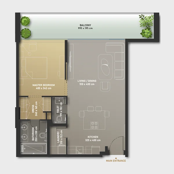 1 bedroom Apartments -  Olaia Residences