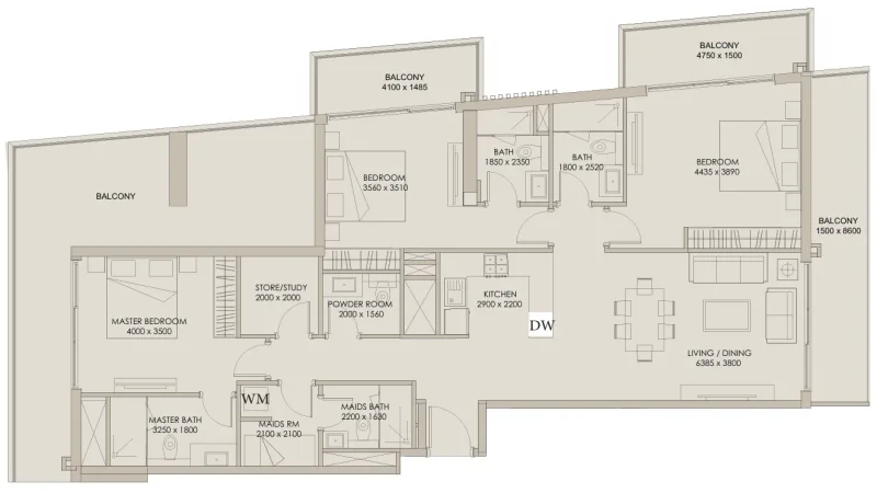 3.0 bedrooms apartments - Nirvana Residences 1