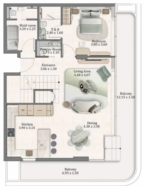 3.0 bedrooms townhouse - Flow Residences