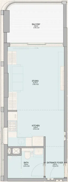 0.0 bedroom apartments - Grandala