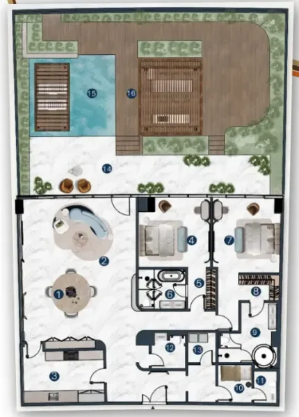 2.0 bedrooms villa - La Mazzoni