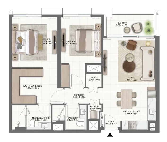 2.0 bedrooms apartments - Terra Heights