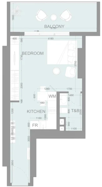 0.0 bedroom apartments - LUM1NAR