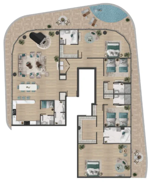 4.0 bedrooms penthouse - Pelagia