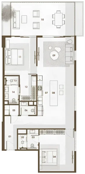 2.0 bedrooms apartments - Keturah Reserve