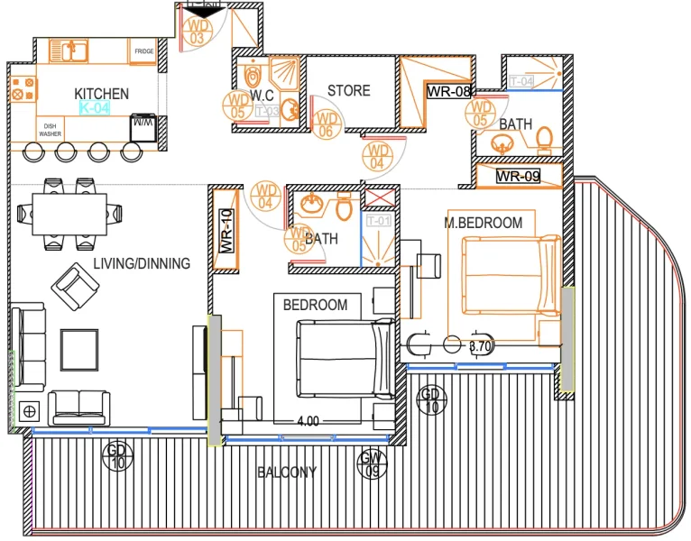 2.0 bedrooms apartments - Urban Life