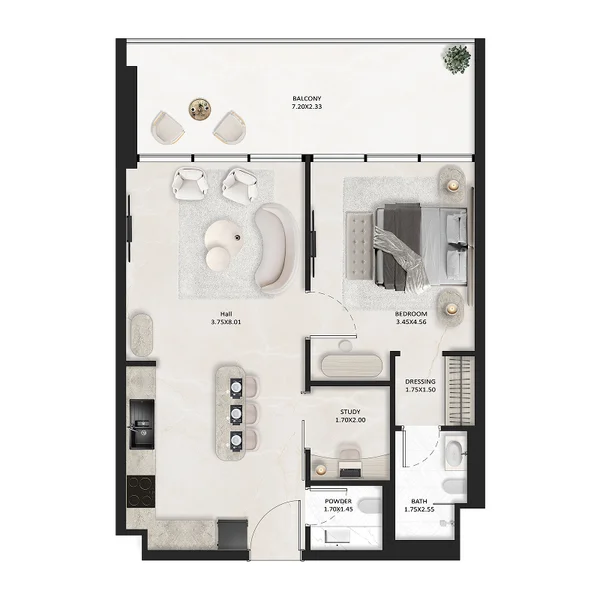 1 bedroom Apartments -  SquareX One