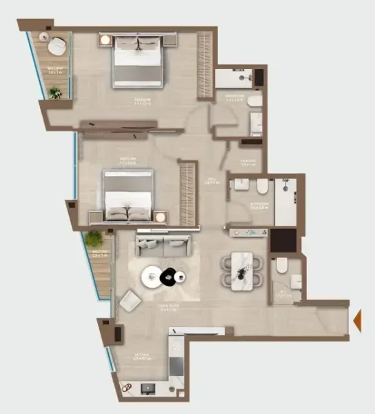 2.0 bedrooms apartments - Celeste by HRE