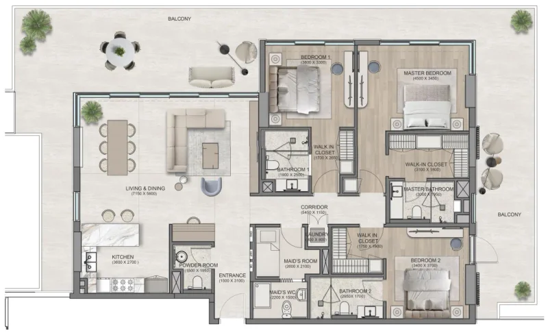 3.0 bedrooms apartments - Flora Isle Beachfront Residences