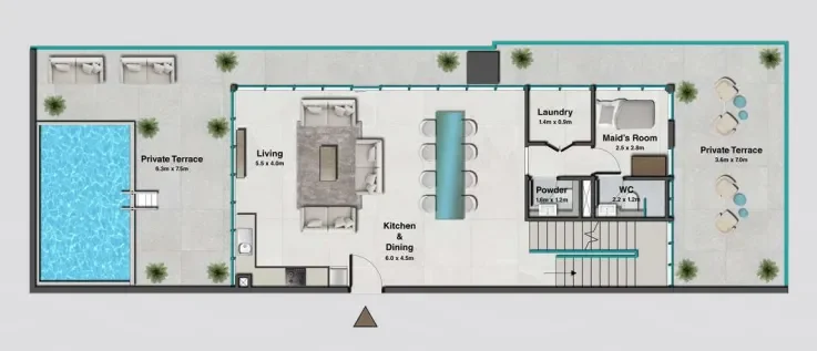 3.0 bedrooms apartments - Sky Hills Residence 2