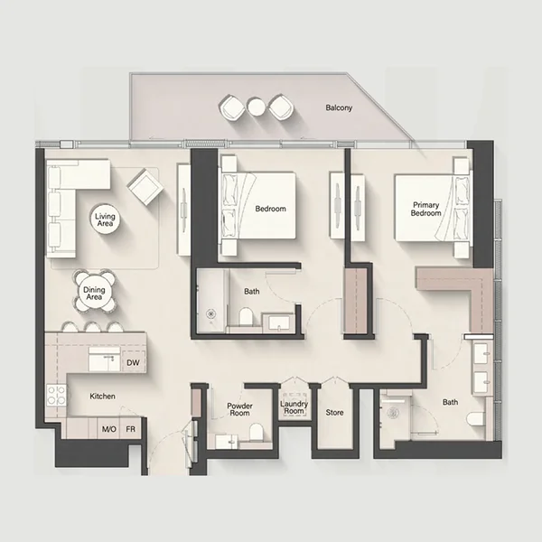 2 bedroom Apartments - Eltiera Heights