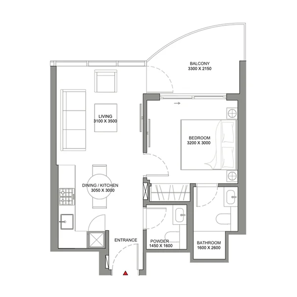 1 bedroom Apartments - Sobha Aquamont