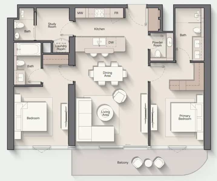 2.0 bedrooms apartments - Costa Mare