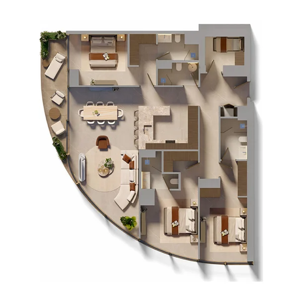 3,5 bedroom Apartments - Sol Luxe