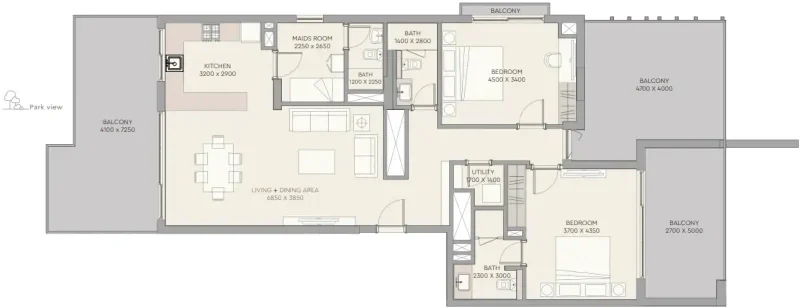 2.0 bedrooms apartments - The Haven 2