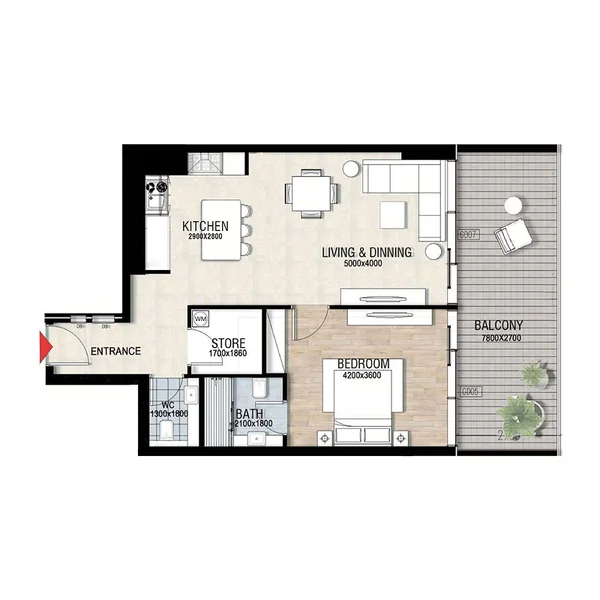 1 bedroom Apartments -  Confident Preston