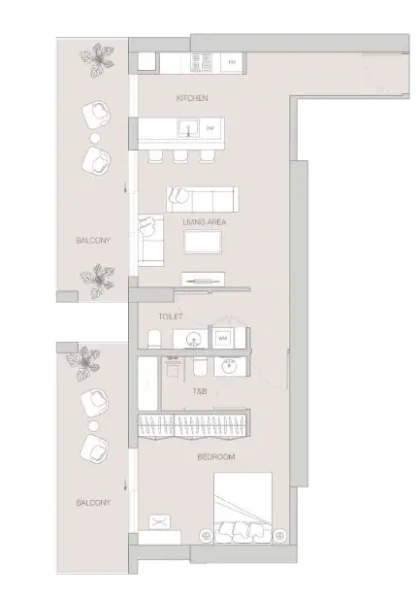 1.0 bedroom apartments - W1NNER Tower
