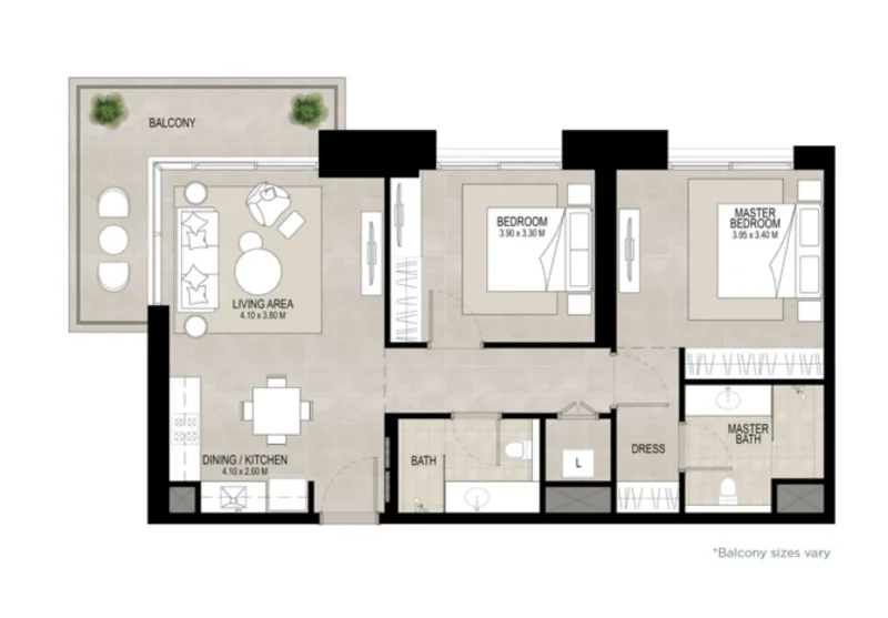 2.0 bedrooms apartments - Haya on the Park