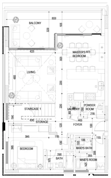 3.5 bedrooms apartments - Naseem Al Jurf