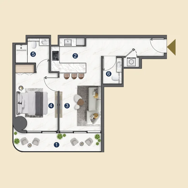 1 bedroom Apartments -  Voxa Pantheon