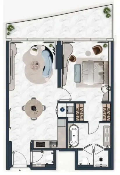 1.0 bedroom apartments - La Mazzoni