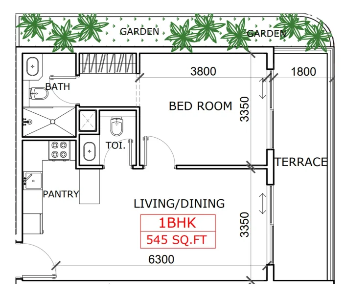 1.0 bedroom apartments - Coventry Curve