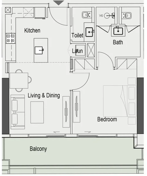 1.0 bedroom apartments - Sierra by Iman