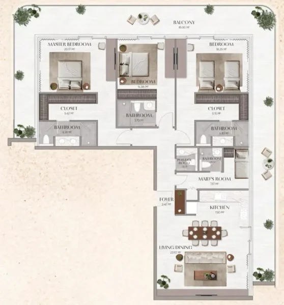 3.0 bedrooms penthouse - Urban Horizon