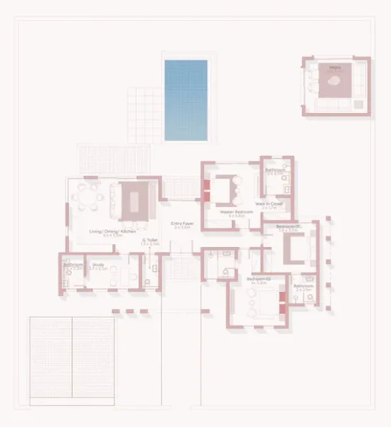 3.5 bedrooms villa - Jebel Sifah - Raya