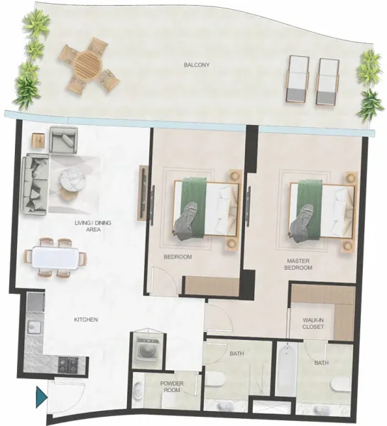 2.0 bedrooms apartments - Oystra