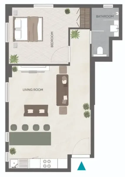 1.0 bedroom apartments - Eden Golf Views 1