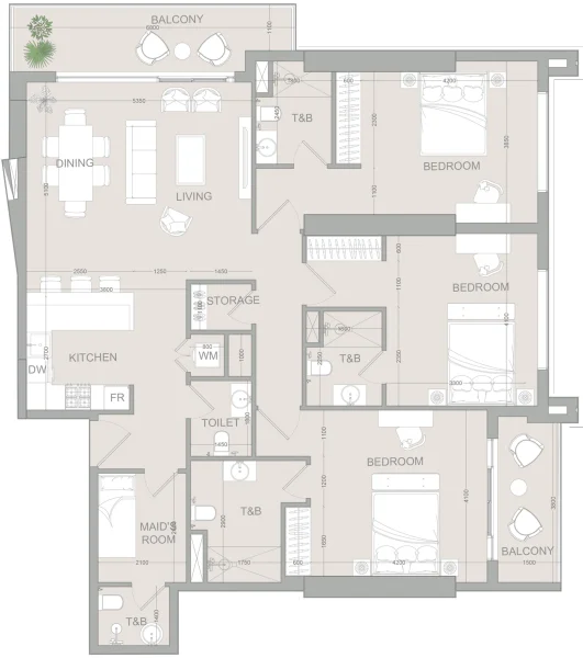 3.0 bedrooms apartments - AUREL1A Residence